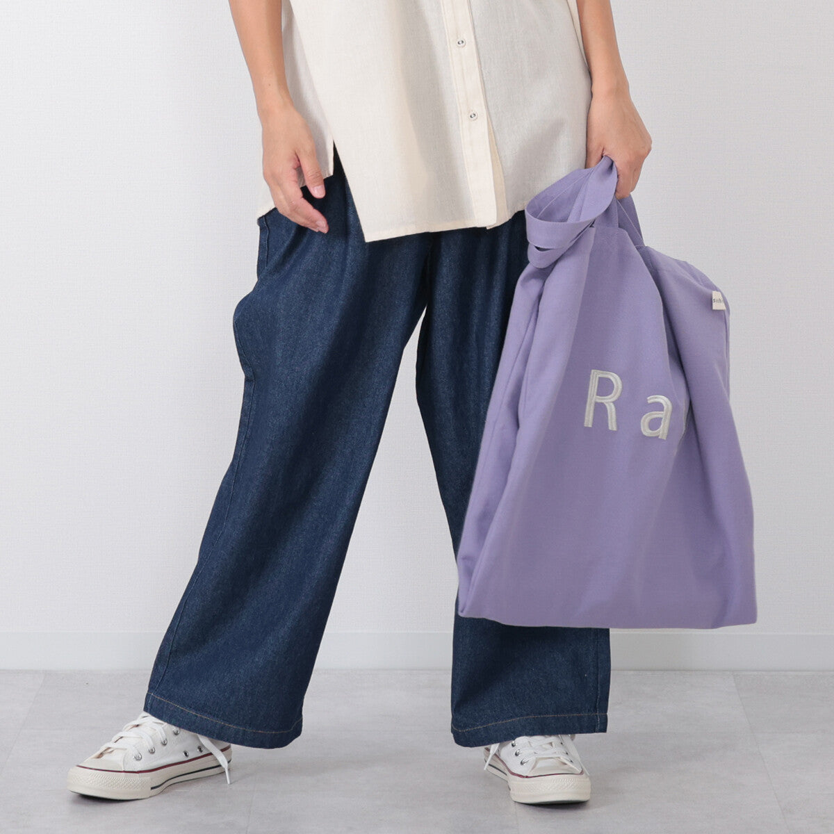 🇯🇵 ￼刺繡字￼母大Tote Bag