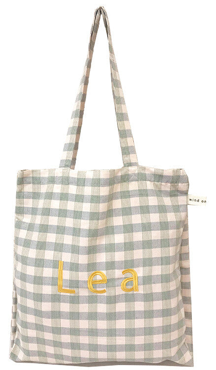 🇯🇵 ￼刺繡字￼母大Tote Bag