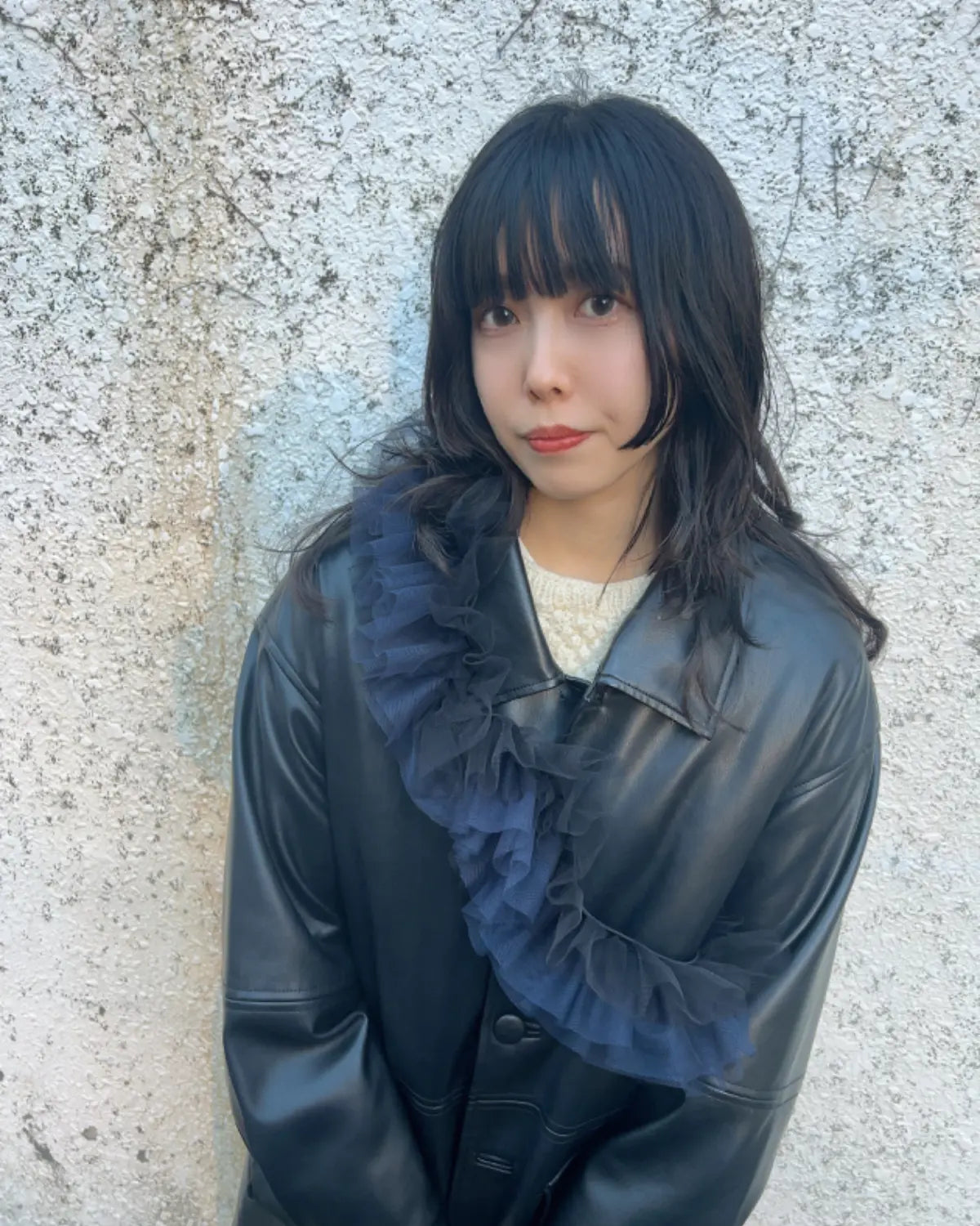 🇯🇵拼色ruffle假領